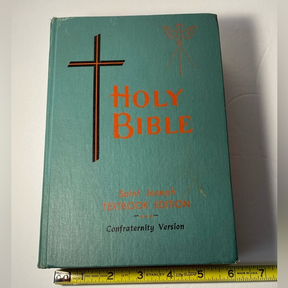 Vintage Holy Bible Saint Joseph Textbook Edition Confraternity Version 1963 VTG - Picture 12 of 13